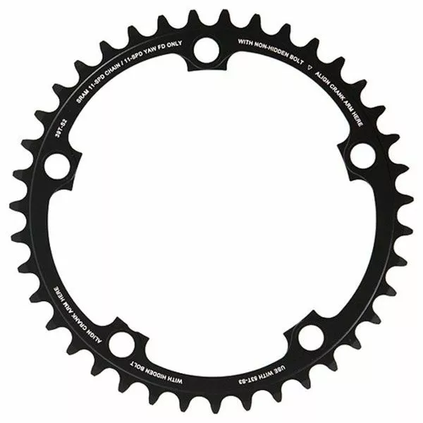 SRAM Red22 Plateau Route 11 Vitesses 39 Dents 130mm Alu Noir 1 SRAM Red22 Plateau Route 11 Vitesses 39 Dents 130mm Alu Noir