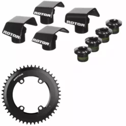 Grand Plateau Rotor Aero Pour Pédalier Shimano R9100 & R8000 Avec Kit De Visserie