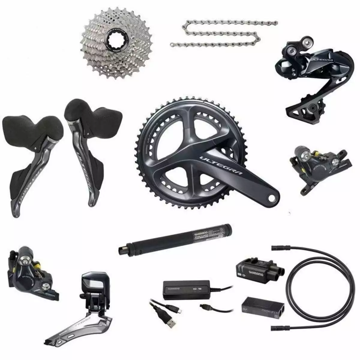 Groupe Complet SHIMANO ULTEGRA Di2 R8070 1 Groupe Complet SHIMANO ULTEGRA Di2 R8070