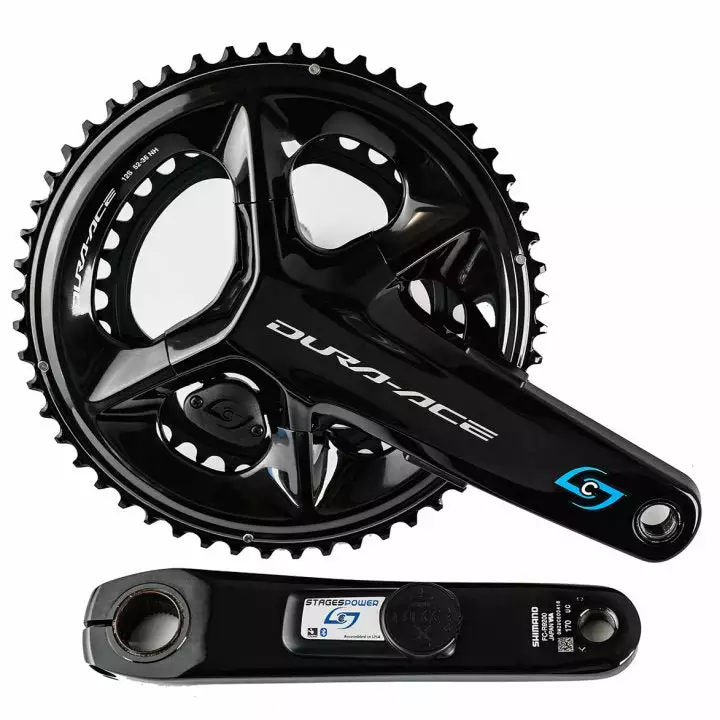 Pédalier SHIMANO DURA-ACE 9200 Avec Capteur De Puissance DOUBLE STAGES CYCLING (étoile Droite, Manivelle Gauche & Plateaux) 1 Pédalier SHIMANO DURA-ACE 9200 Avec Capteur De Puissance DOUBLE STAGES CYCLING (étoile Droite, Manivelle Gauche & Plateaux)