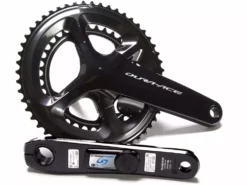 Pédalier SHIMANO DURA-ACE 9100 Avec Capteur De Puissance DOUBLE STAGES CYCLING (étoile Droite, Manivelle Gauche & Plateaux)