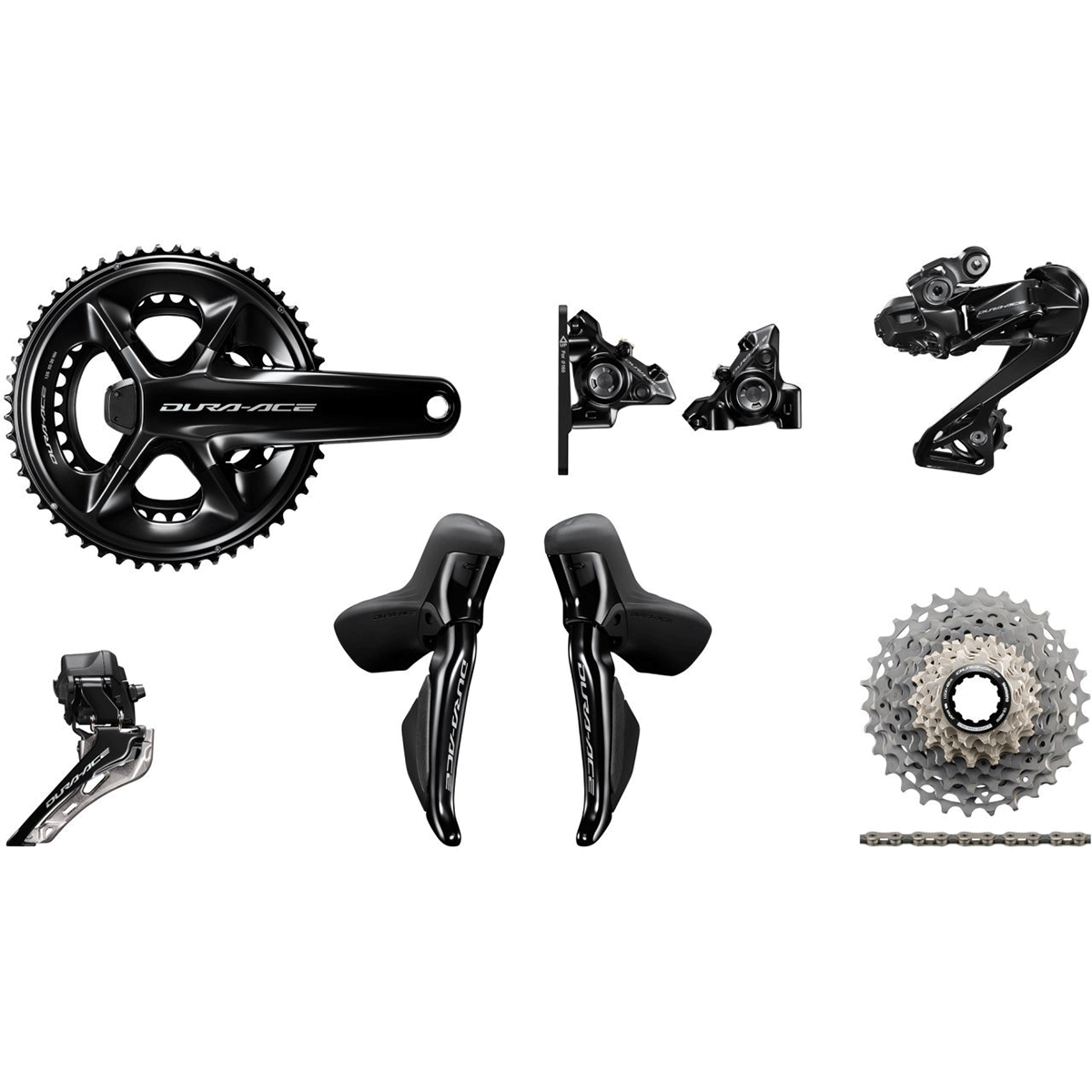 Groupe Complet SHIMANO Dura-Ace Di2 R9270 12 Vitesses Avec Capteur De Puissance Shimano 9200 1 Groupe Complet SHIMANO Dura-Ace Di2 R9270 12 Vitesses Avec Capteur De Puissance Shimano 9200